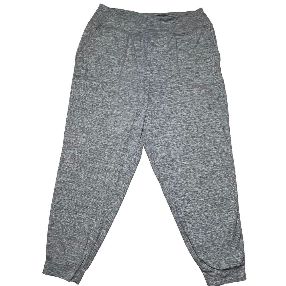 Torrid Happy Camper Womens 1X Jogger Pants Gray Soft Performance High Rise Plus
